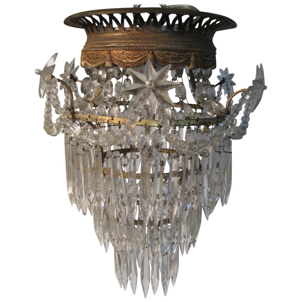Turn of the Century French Crystal Chandelier