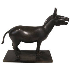 Pierre Blanc Sculpture, Bronze Mule