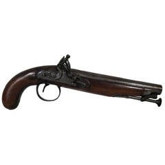 Antique British Flintlock Pistol, Osborn Gunby and Company, Early 19th Century