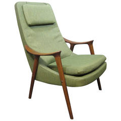 Ingmar Relling Teak Lounge Chair for Westnofa, Scandinavian Modern