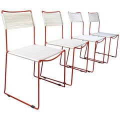  Giandomenico Belotti Style Spaghetti Chairs, Set of Four 