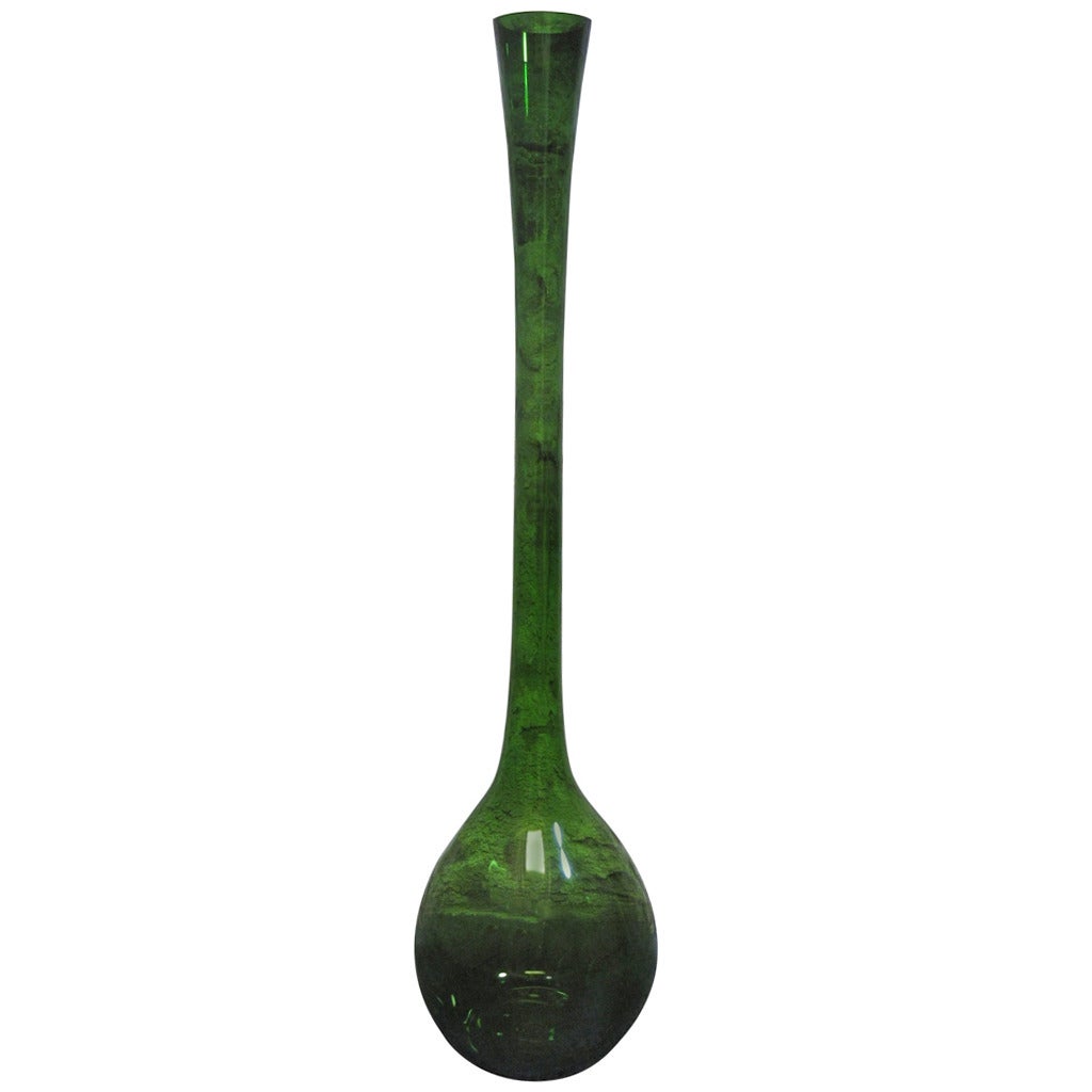 Gullaskruf Vase by Arthur Percy, Large Aseda Green