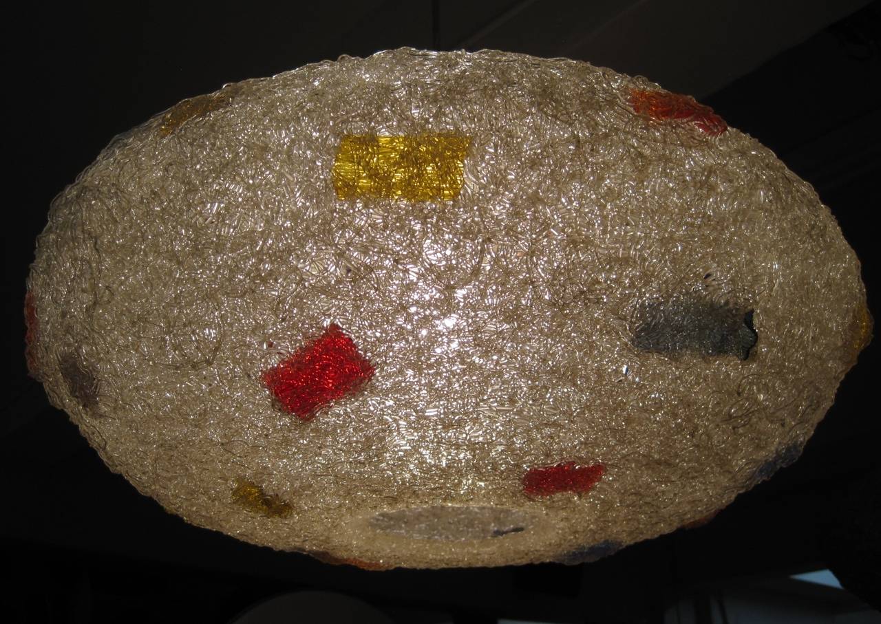 Two Mid-Century Modern Spaghetti Pendant Lights