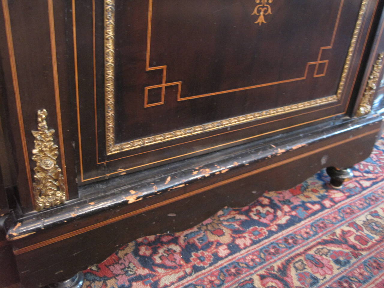 19th Century Inlaid English Sideboard or Buffet 2