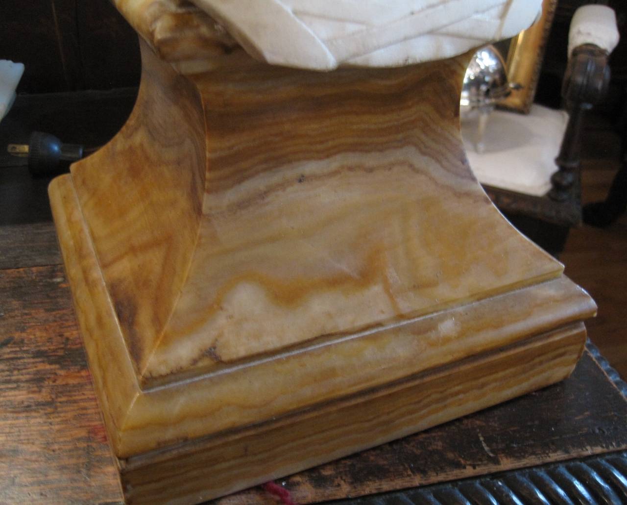 19th Century Art Nouveau Marble Bust Sculpture 1