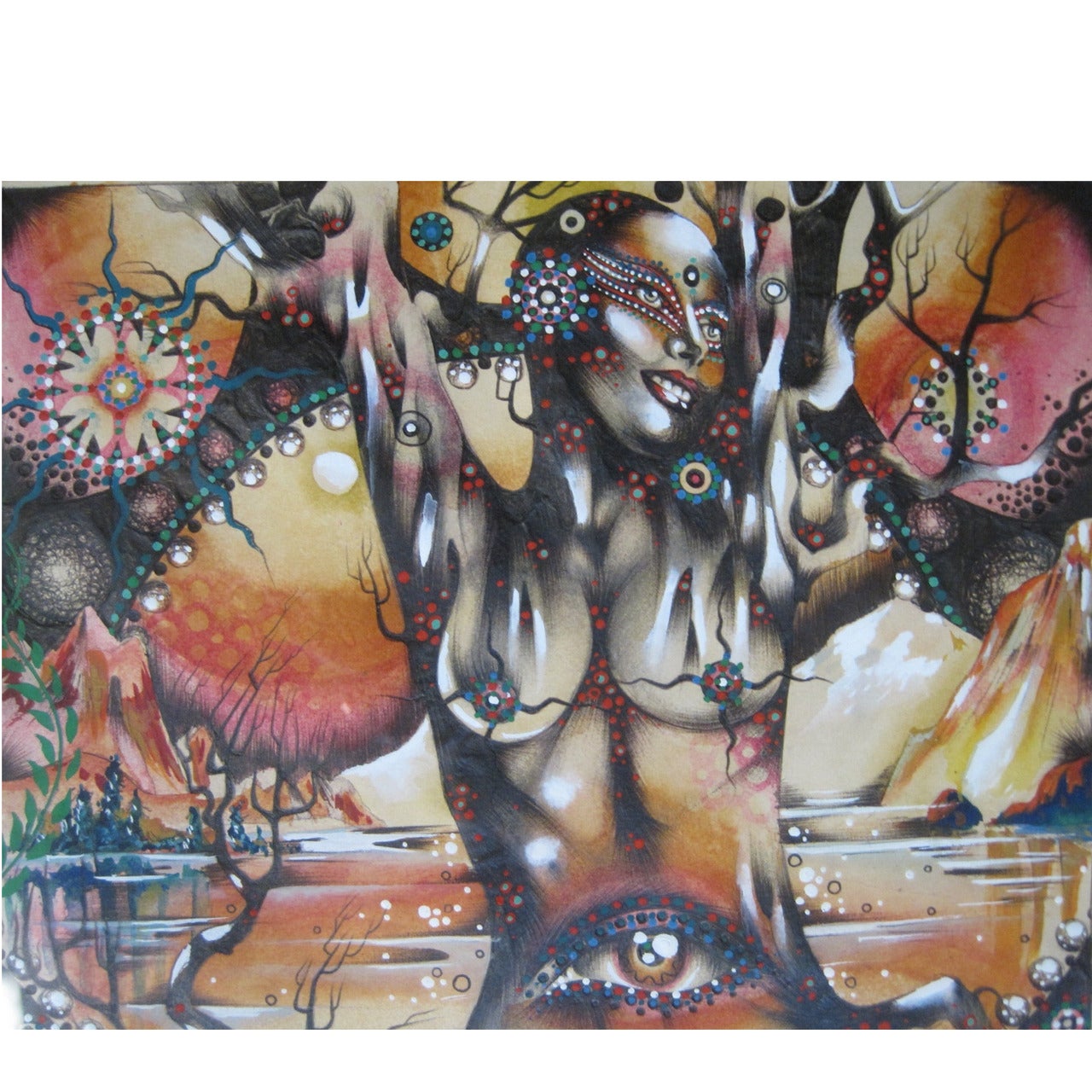 Philip Stone, "North Troll" Mixed Media Painting