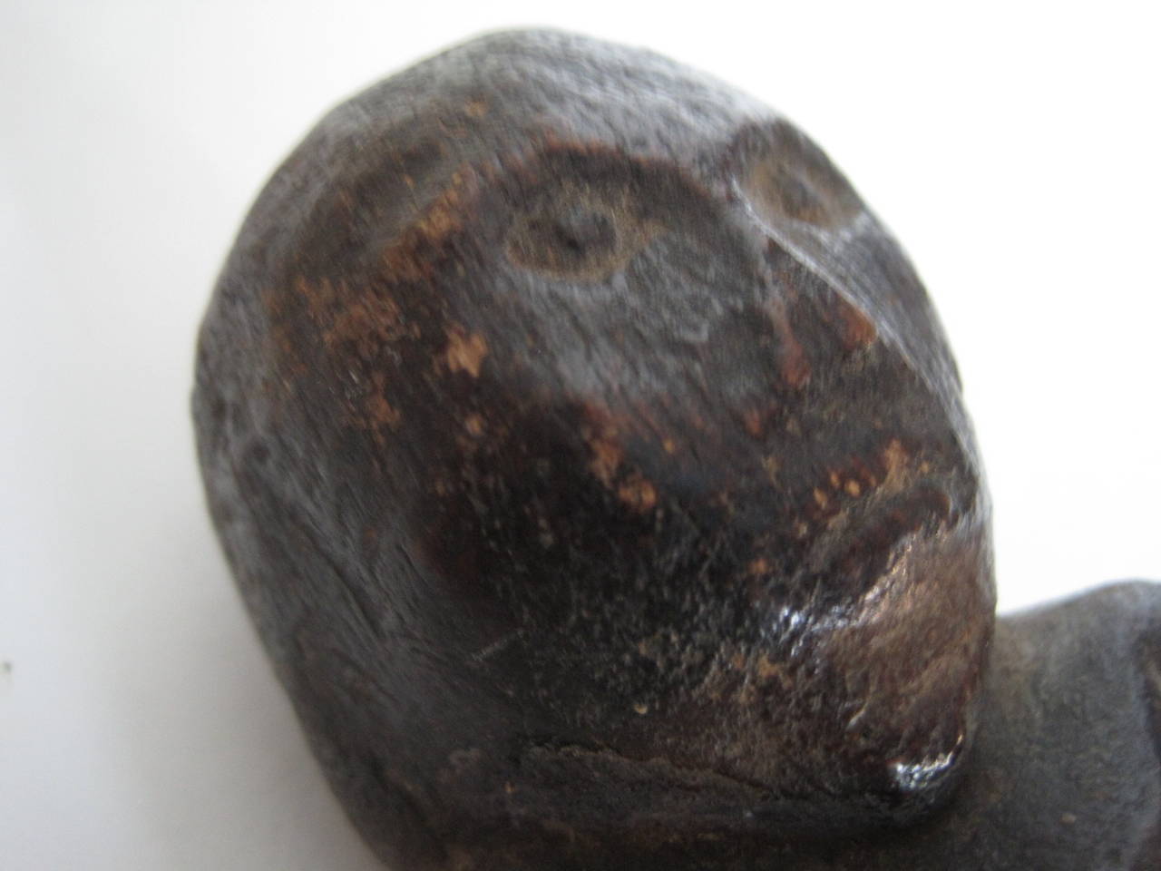 19th Century Tribal Dayak Charm Figure Borneo Indonesia

This carving exhibits a very fine, deep, blackened patina from decades of use. 

Free Shipping within the United States and Canada.

The Dayak's are the native people of Borneo. It is a
