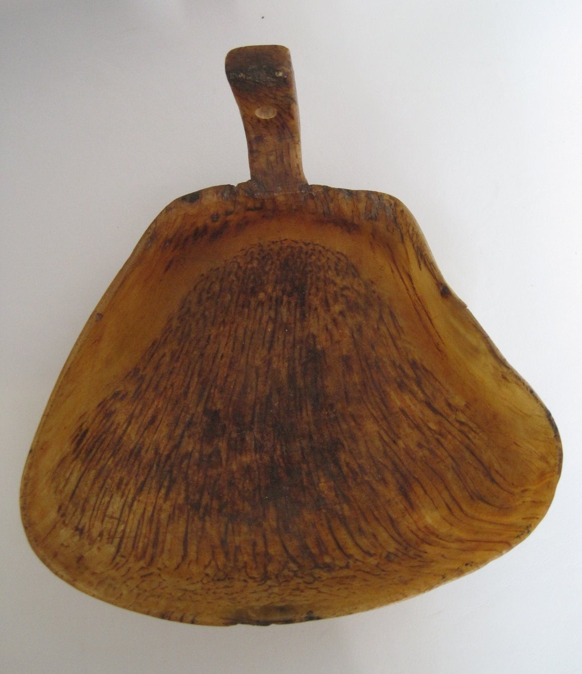 19th century native American northwest coast tribal sheep horn ladle.

Free shipping within the United States and Canada.

The indigenous peoples of the Pacific Northwest Coast were of many nations and tribal affiliations, each with distinctive