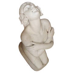 Large Female Nude Marble Sculpture