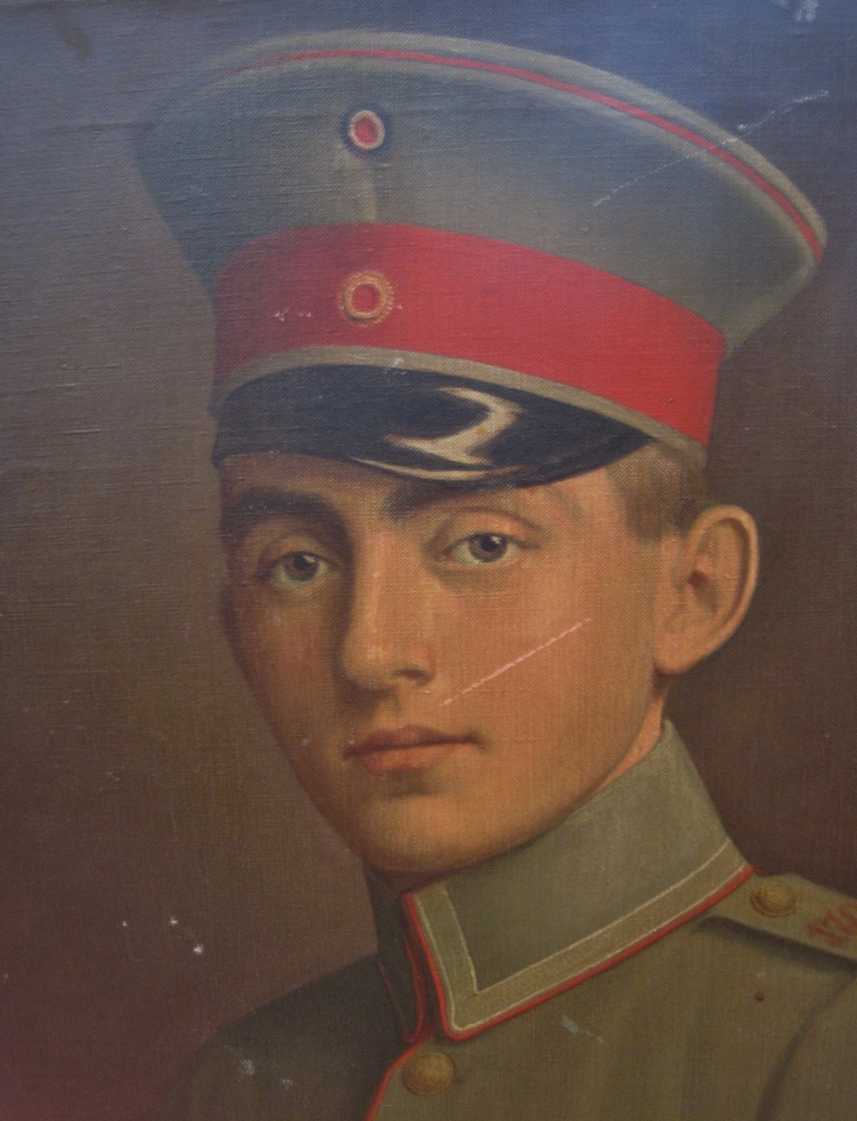 WWI German Military Officer Oil on Canvas Painting Signed Schultis

Free shipping within the United States and Canada.