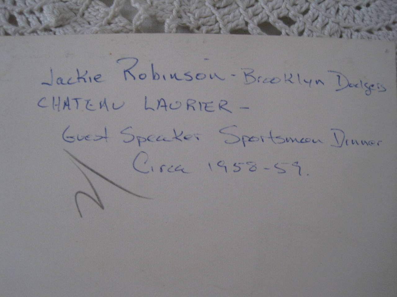 Jackie Robinson Signatures and Personal Letters 2