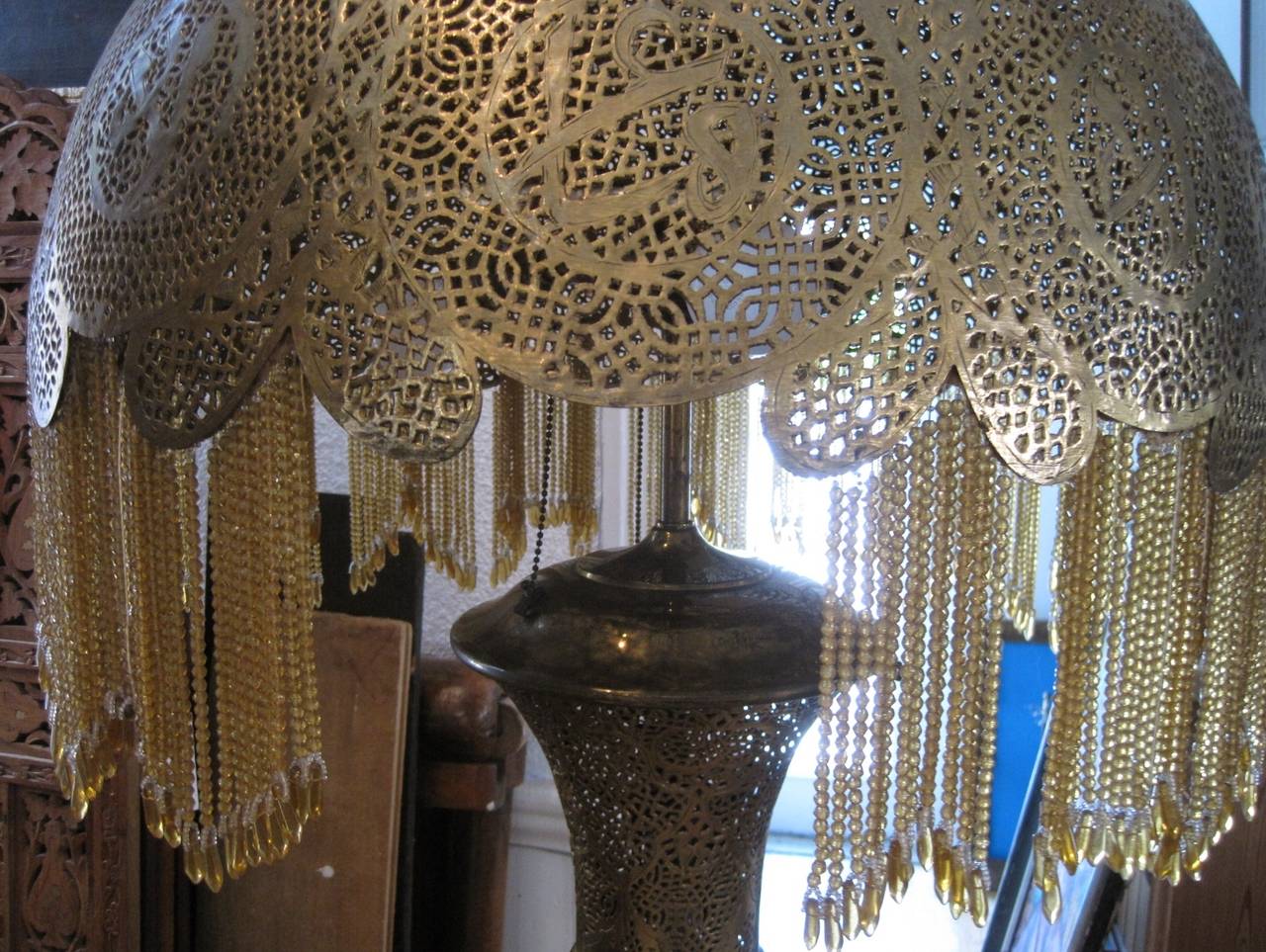 Middle Eastern Reticulated Floor Lamp, Moorish Revival 2