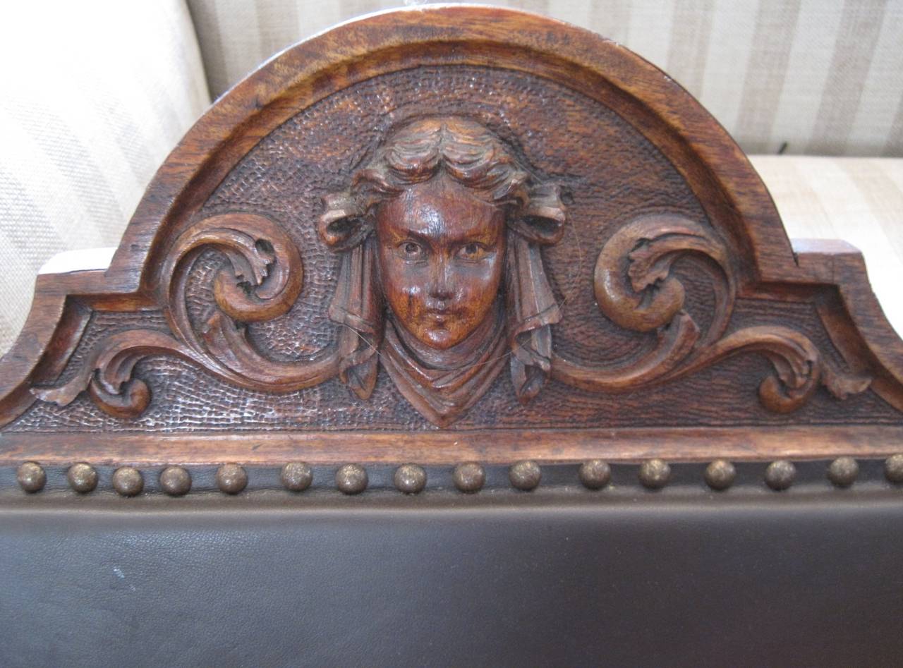 Hand-Carved Renaissance Revival Armchair In Excellent Condition In Hamilton, Ontario