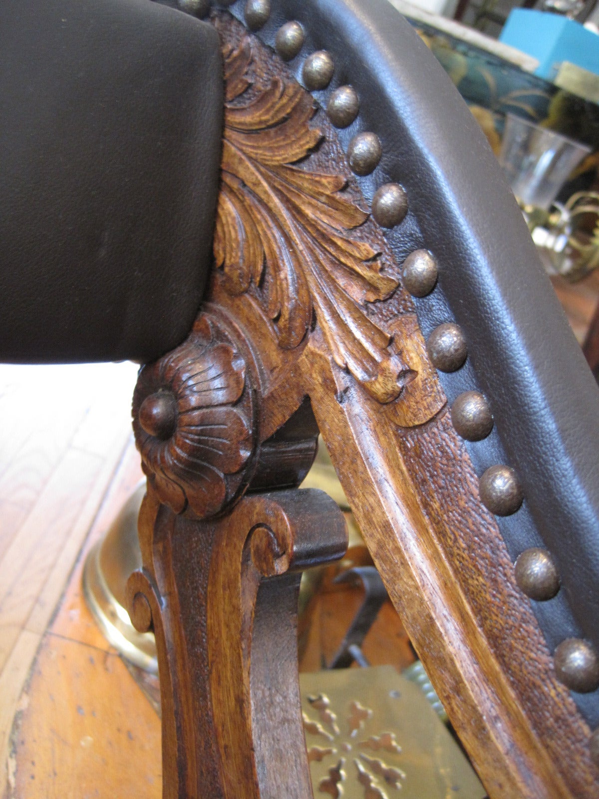 Hand-Carved Renaissance Revival Armchair 2