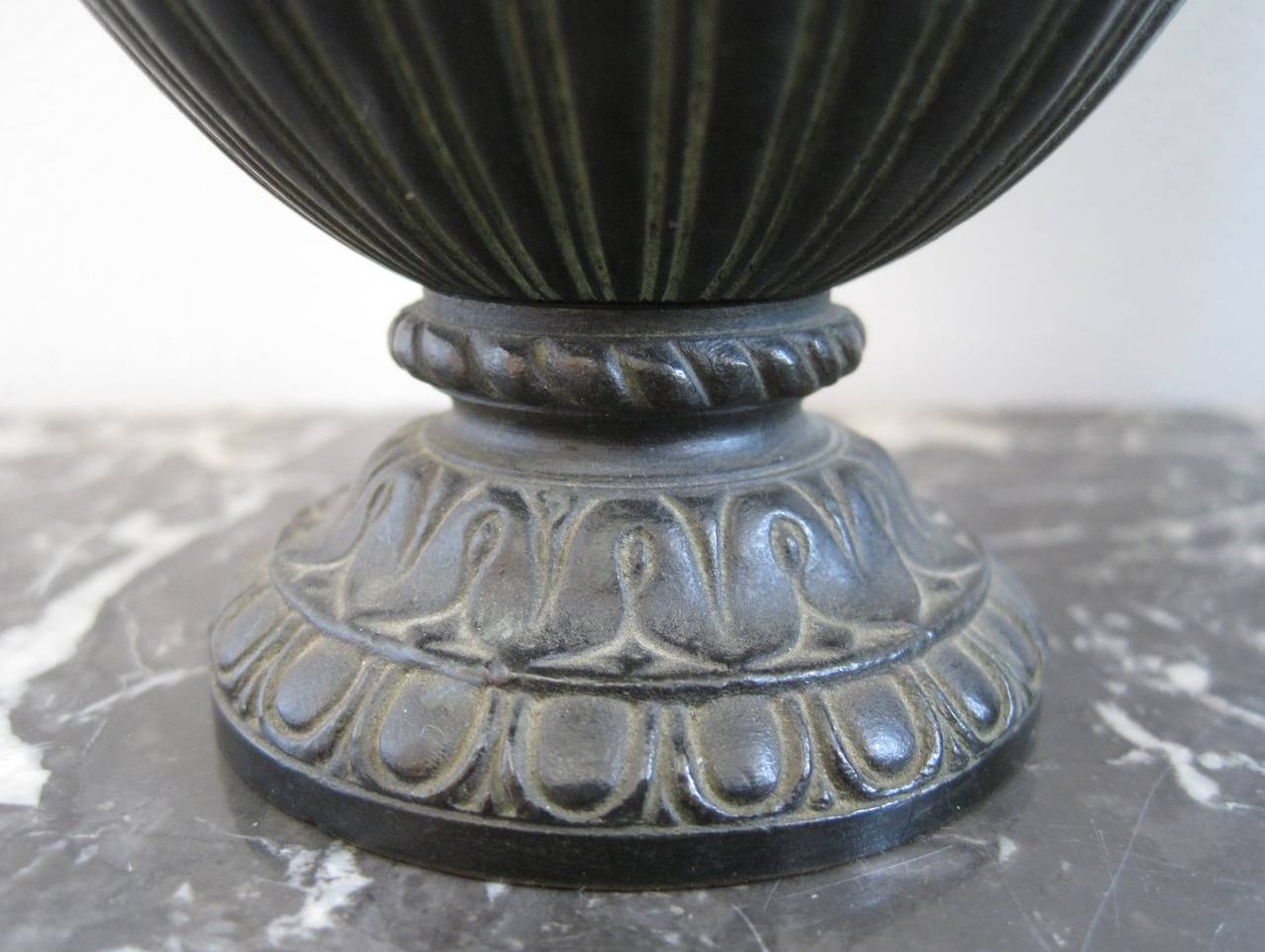19th Century Bronze Urns, Neoclassical Revival 4