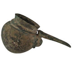 Ancient Middle Eastern Bronze Vessel, Persian, circa 1200 B.C 11