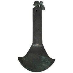 Used Pre-Columbian Bronze Tumi Sacrificial Knife, circa 0-500 A.D