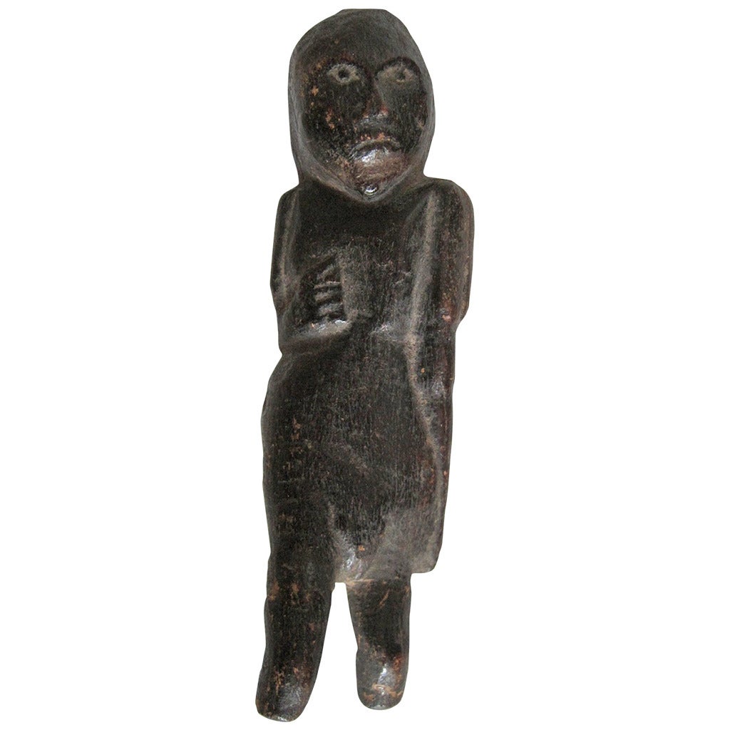 Tribal Dayak Charm Figure Borneo Indonesia, 19th Century