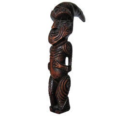 Vintage Maori Tribal "Chief's" Staff or Walking Stick