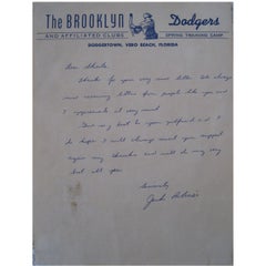 Vintage Jackie Robinson Signatures and Personal Letters