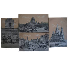 Russian Postcards with Original Photographic Negatives, circa 1910
