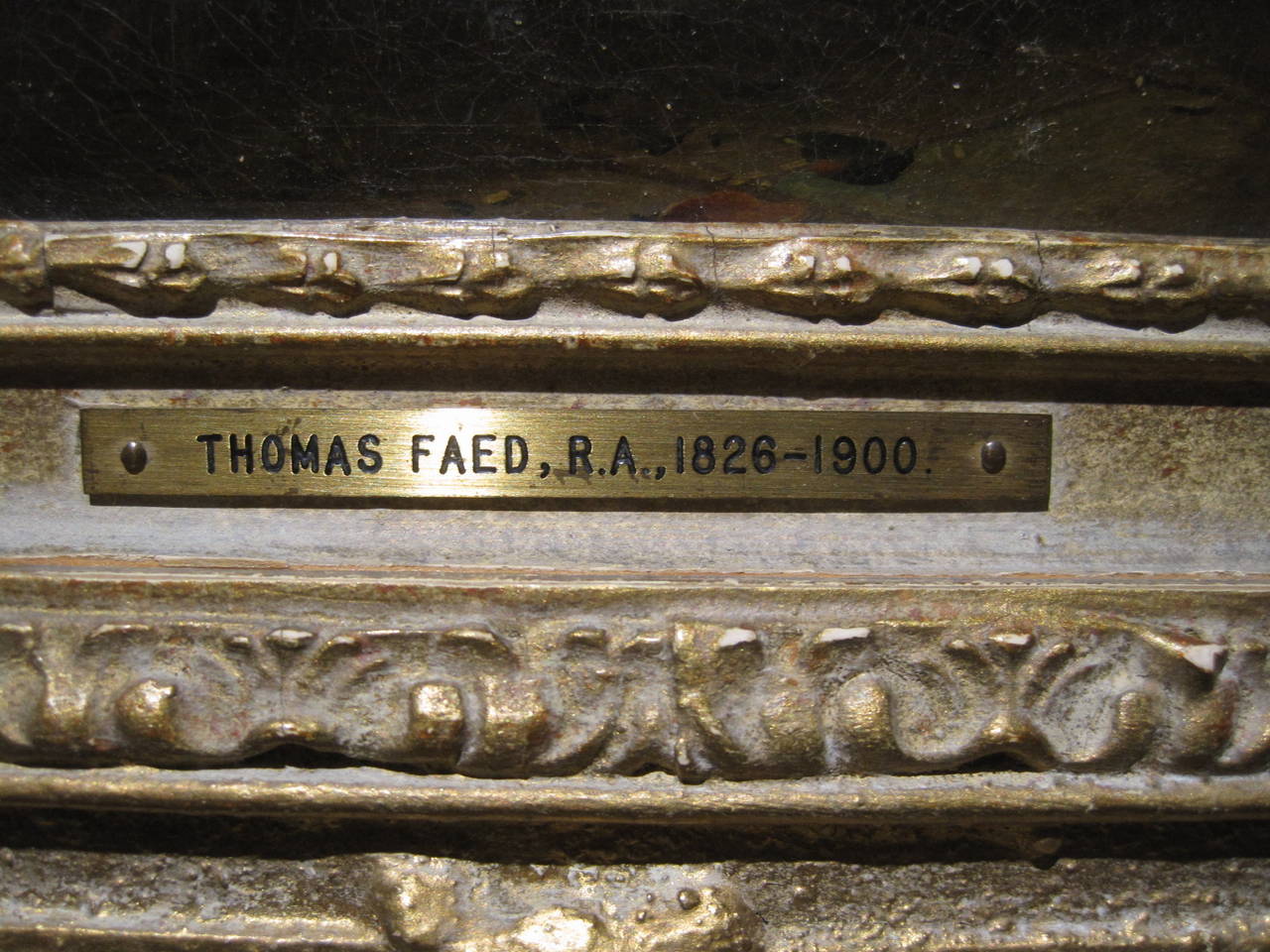 Scottish Thomas Faed Painting, Oil on Canvas, 19th Century