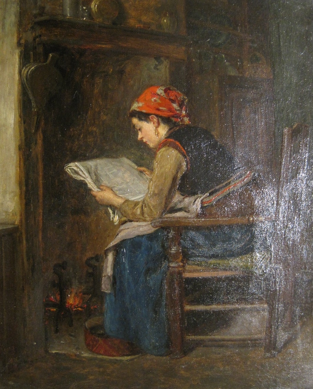 19th century Haynes King oil on canvas Painting (British 1831-1904).
Title: 