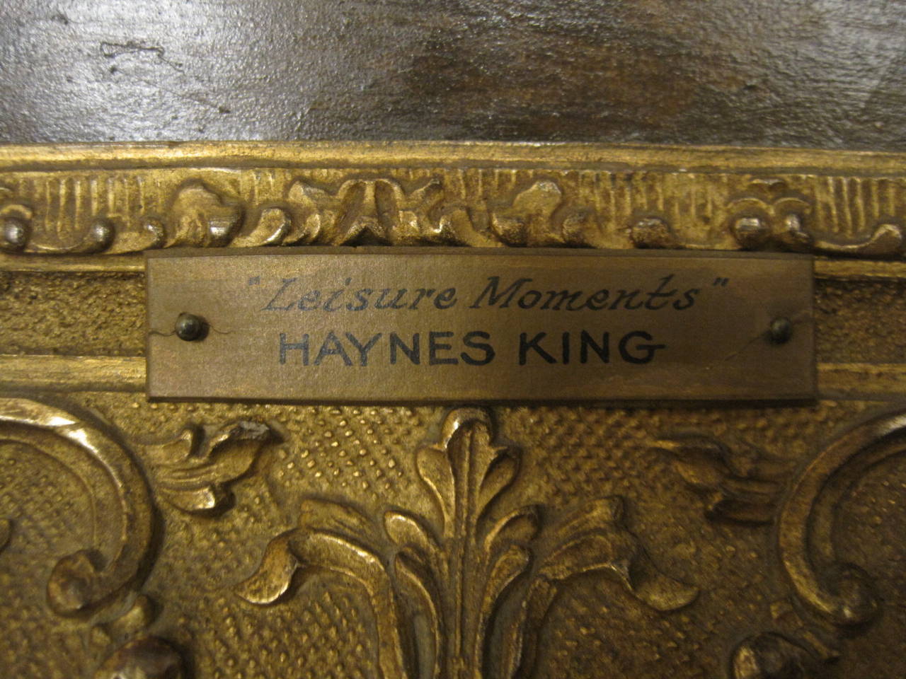 h king oil painting