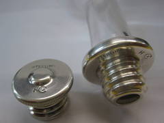 "Eau De Rose" Bottle with Sterling Silver Top