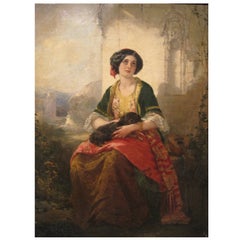 Thomas Faed Painting, Oil on Canvas, 19th Century