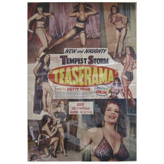 "Teaserama" Betty Page & Tempest Storm, Burlesque Poster