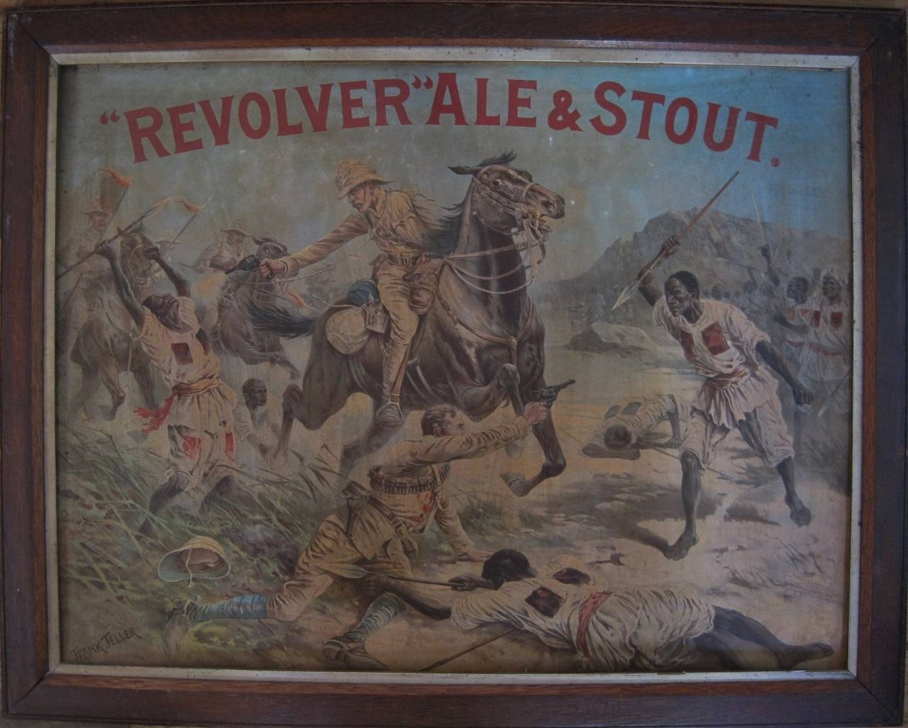 Boer War Era Tin Brewery Advertising Sign 2
