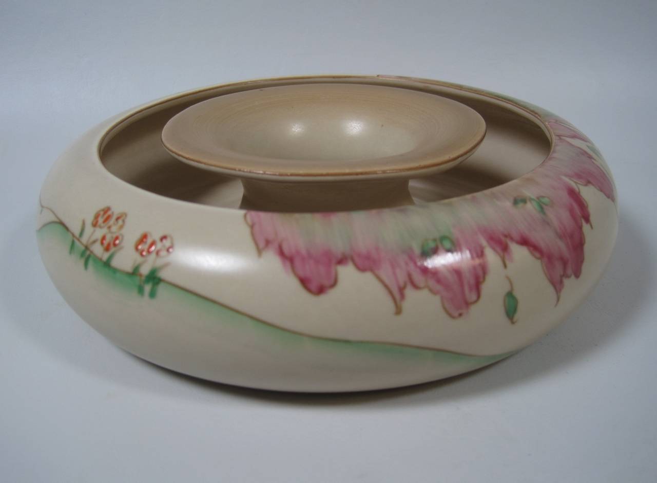 English Clarice Cliff Posy Ring Vase