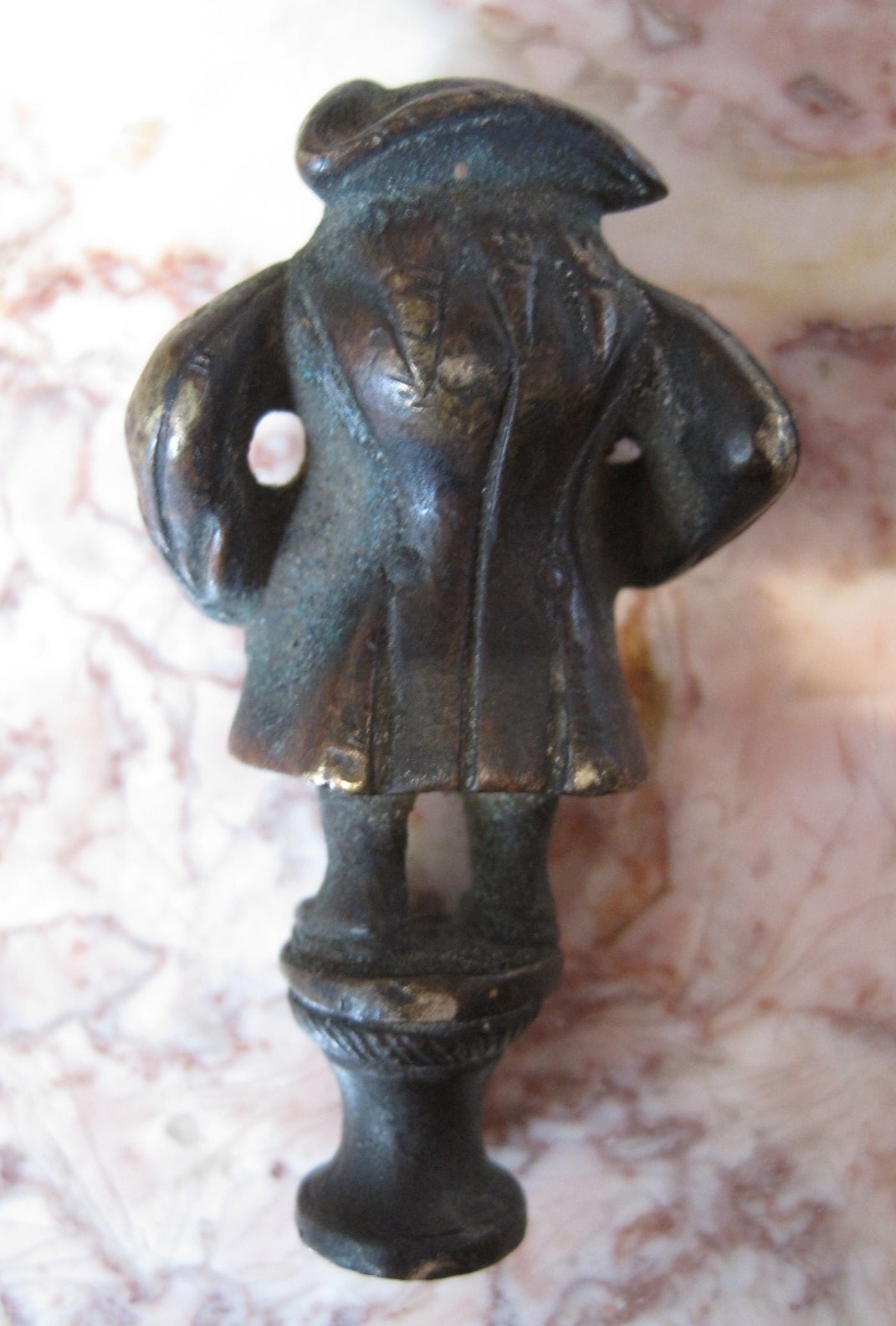 English 19th Century Bronze Figural Novelty Wax Stamp For Sale