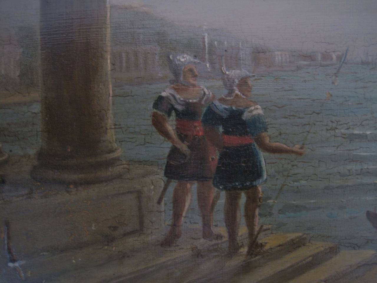 Neoclassical Venetian Oil Painting In Good Condition In Hamilton, Ontario