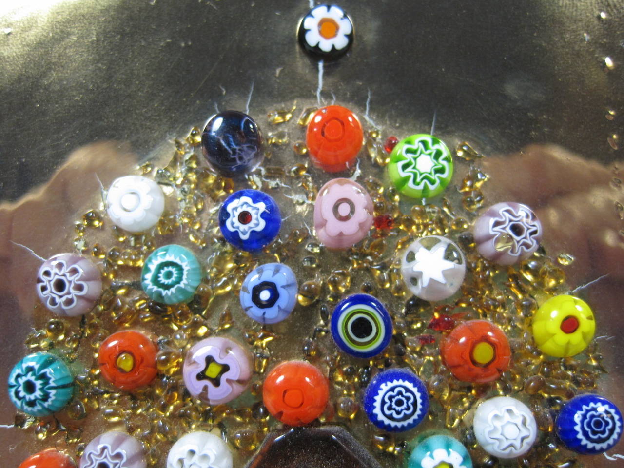 Horloge de bureau Millefiori de Murano