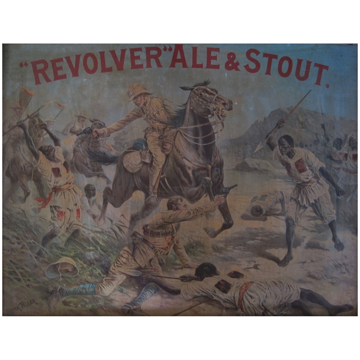 Boer War Era Tin Brewery Advertising Sign