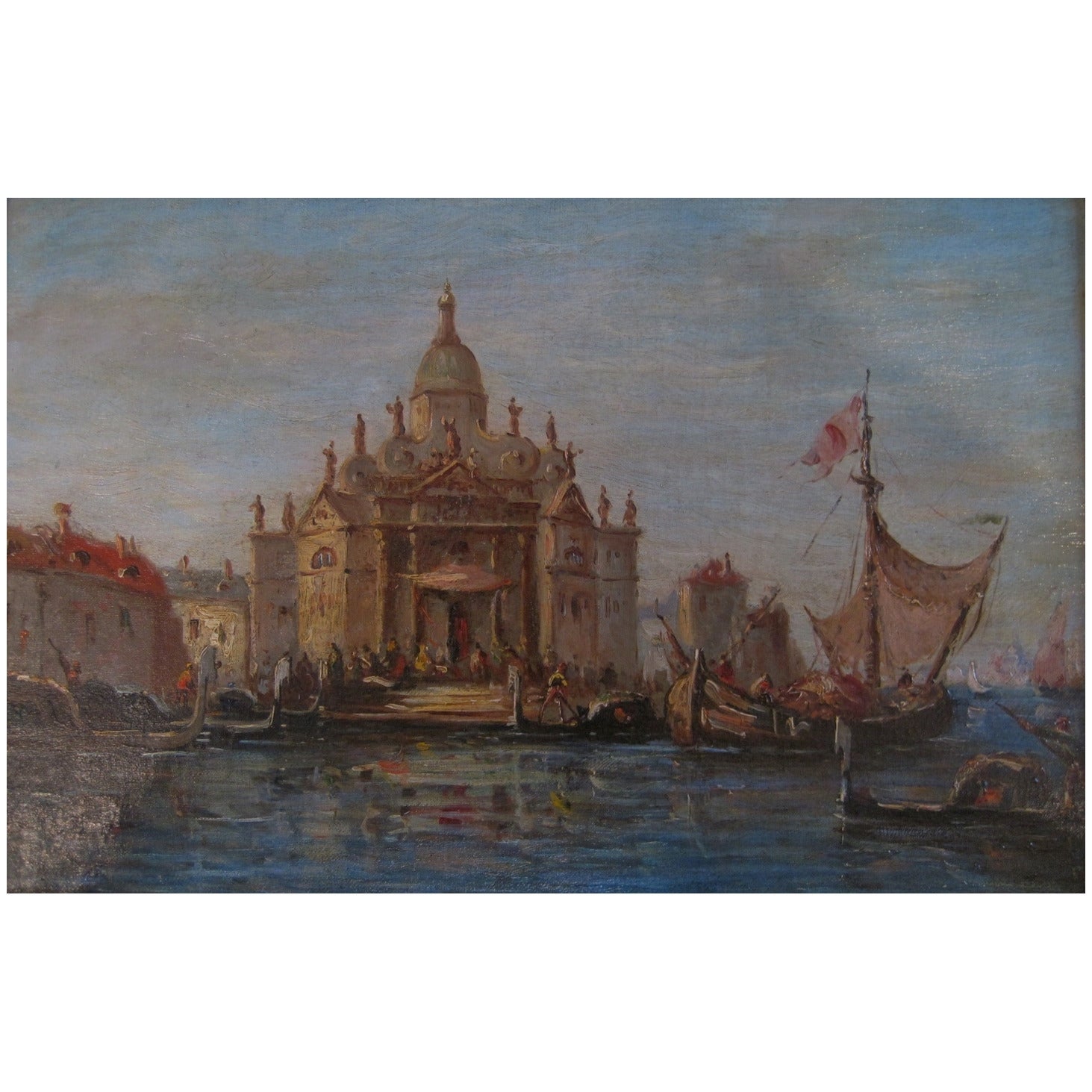 Alfred August Felix Bachmann Oil Painting, "Venise"
