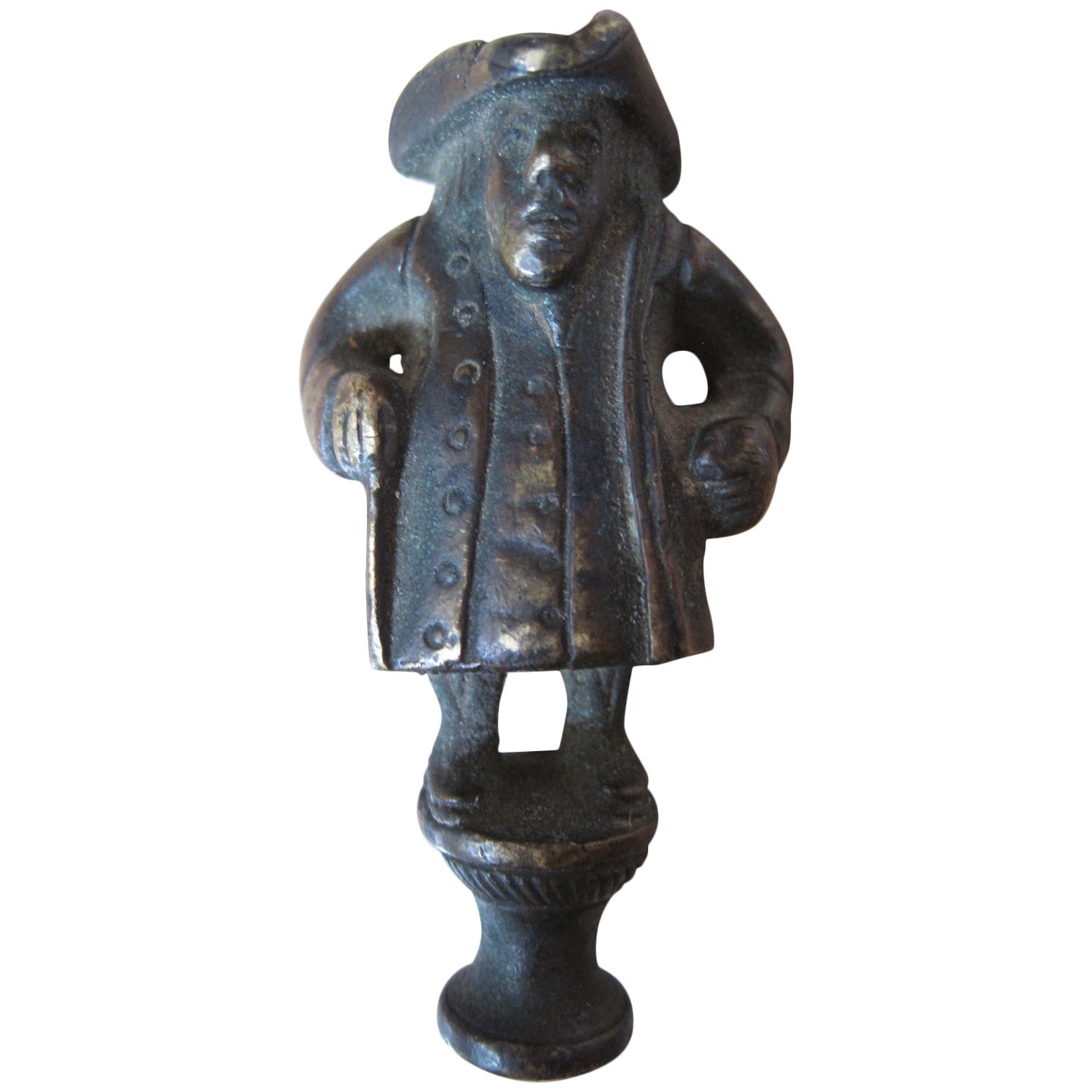 19th Century Bronze Figural Novelty Wax Stamp For Sale