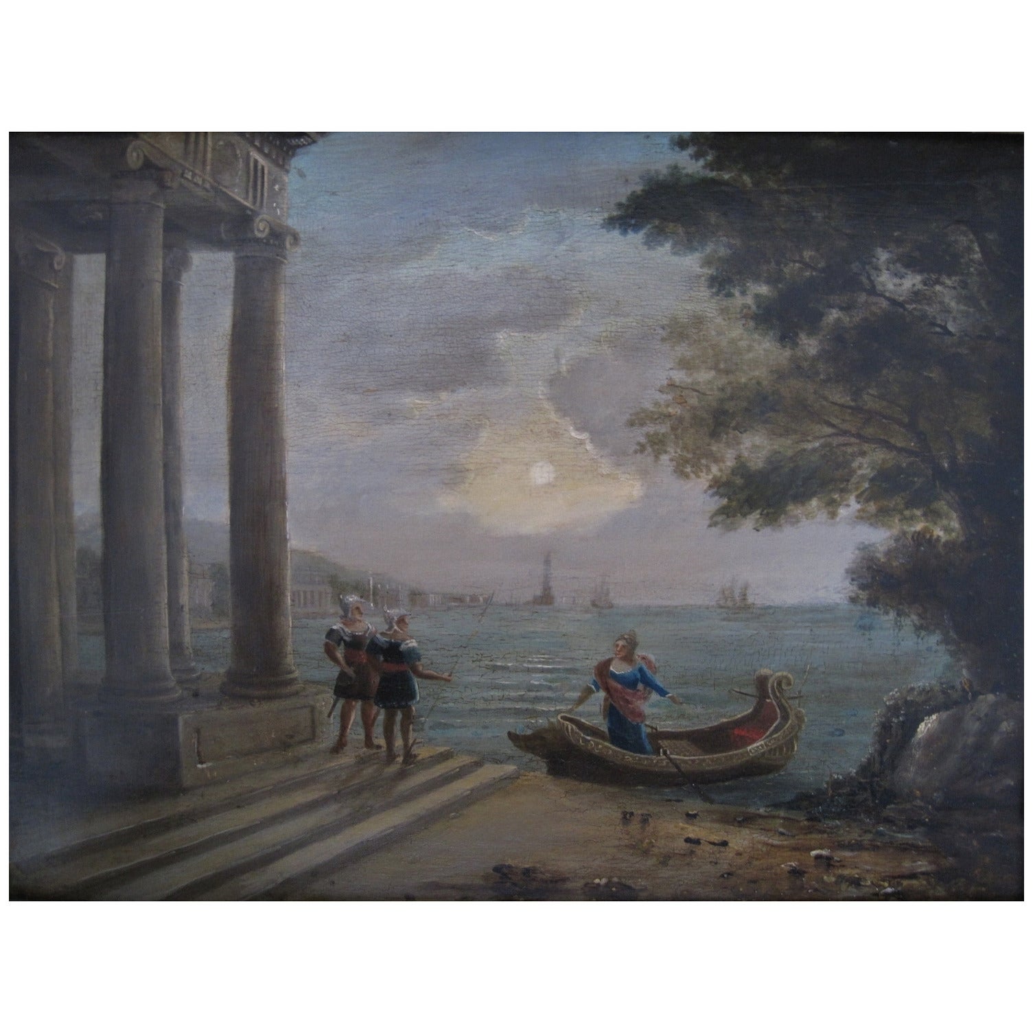 Neoclassical Venetian Oil Painting