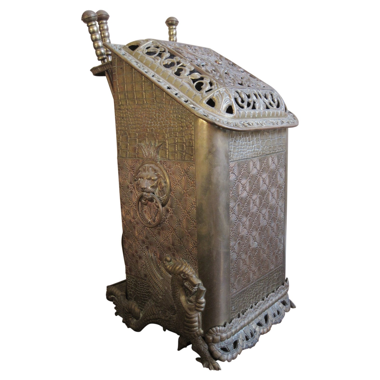 19th Century Figural Coal Scuttle or Hod For Sale