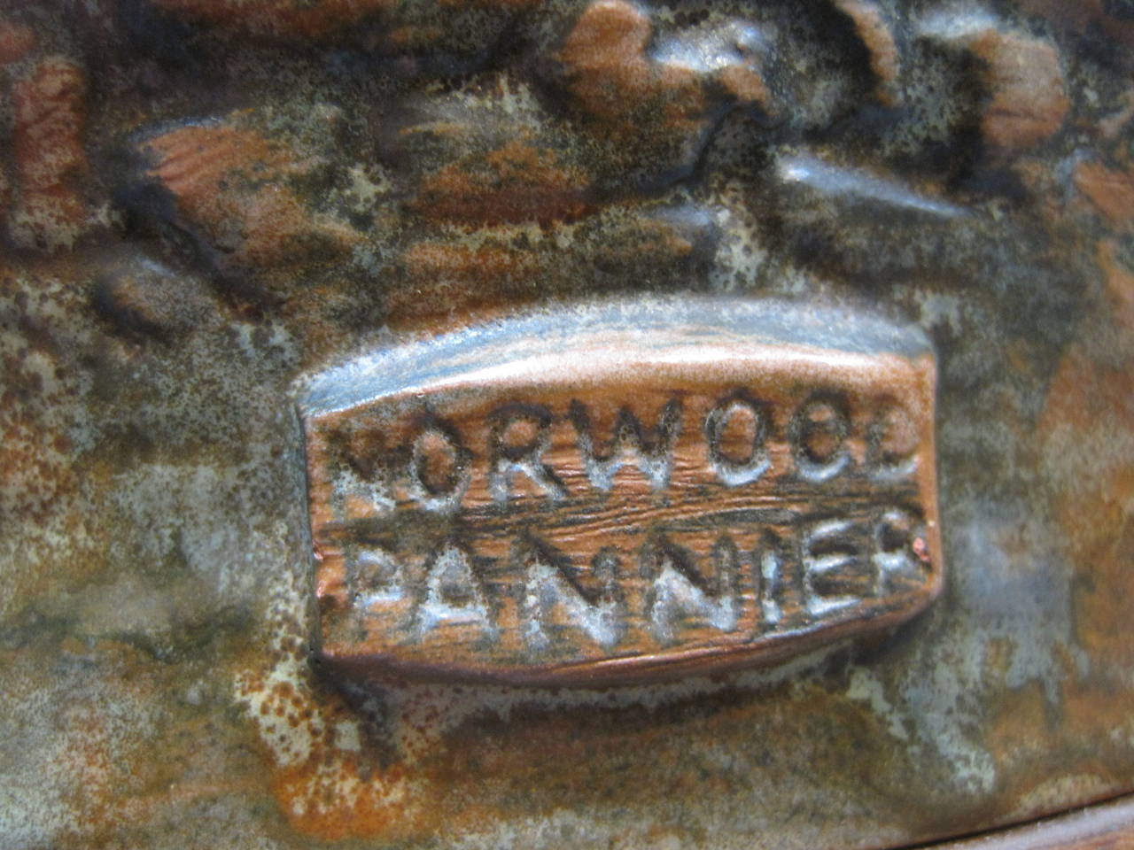 20th Century Norwood Pannier Art Pottery Lamp, Mid-Century Modern