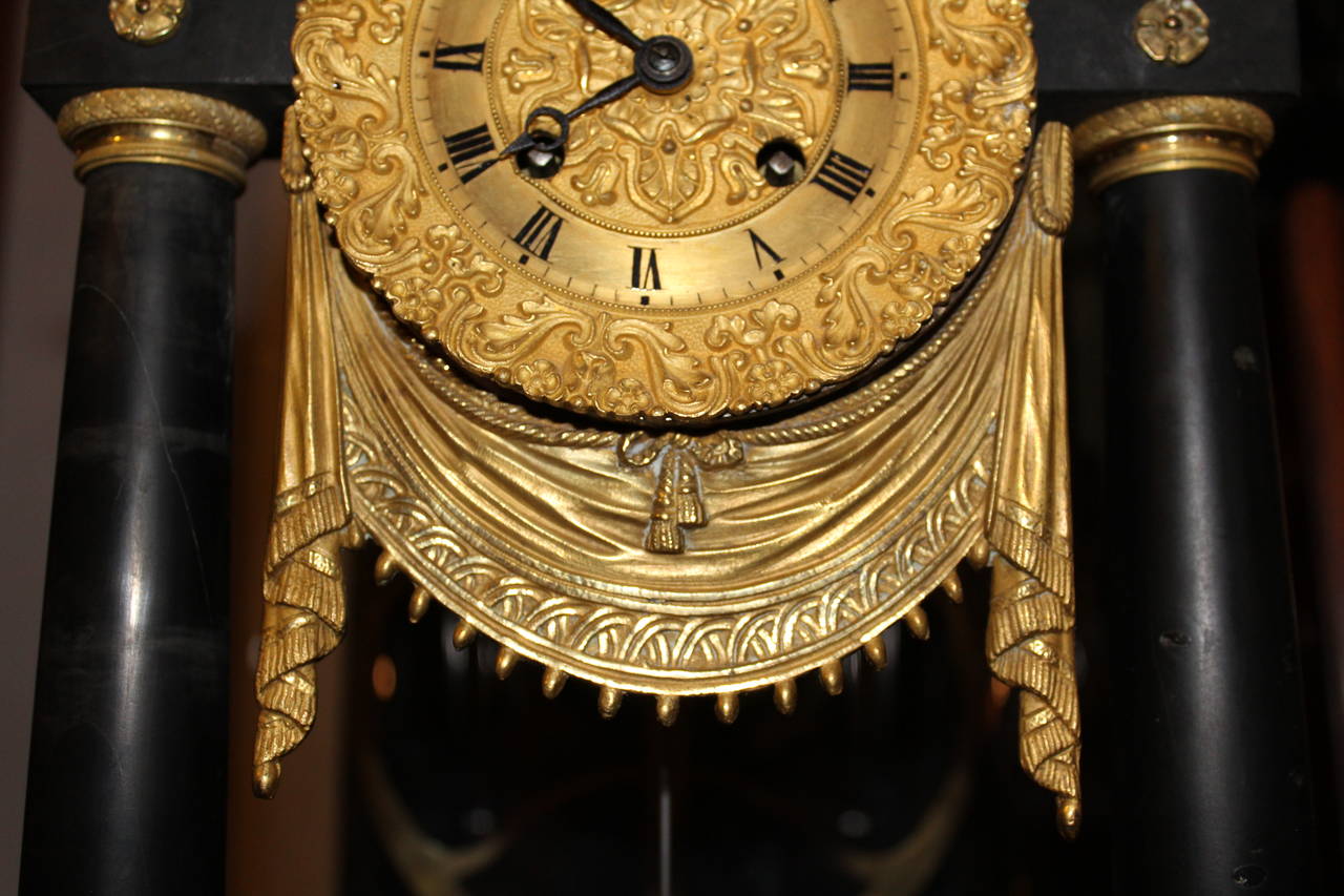 Portico Clock, French Empire Period, Early 19th Century 1