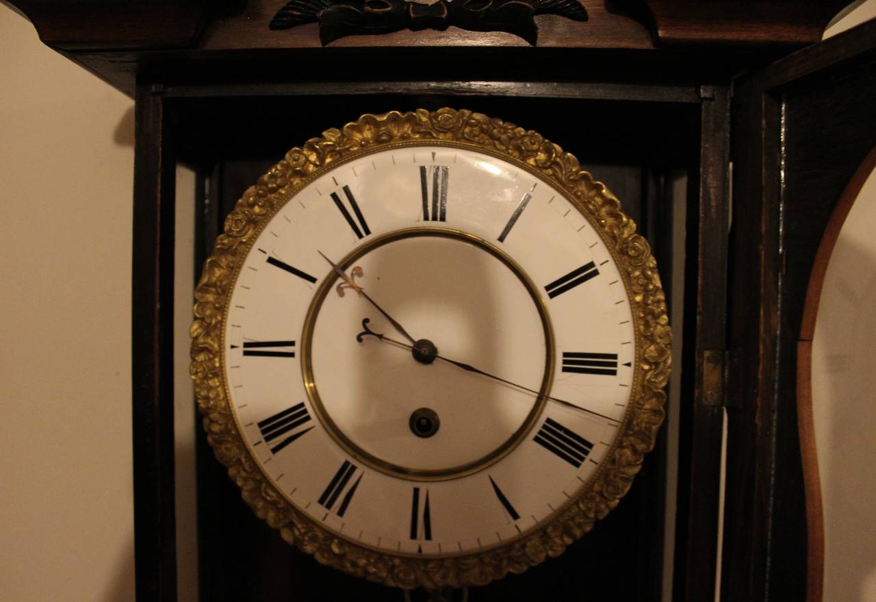 Horloge murale à régulateur viennois, XIXe siècle Bon état - En vente à Hamilton, Ontario