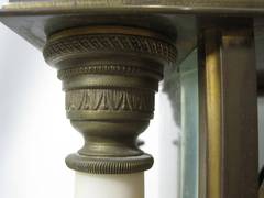 19th Century French Empire Style Portico Clock