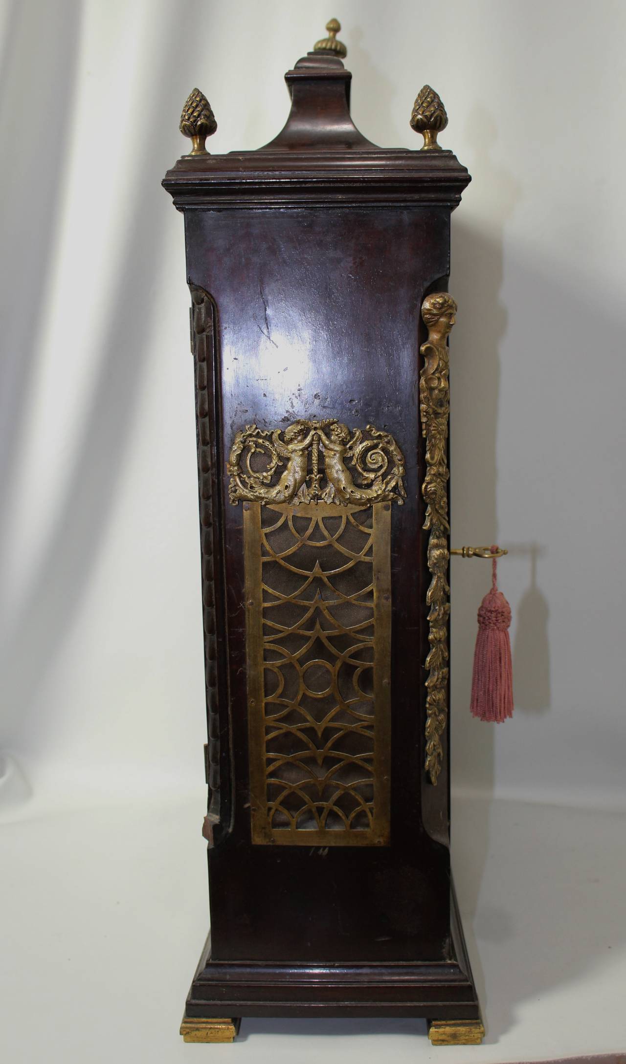 English Bracket Clock, George III Period, 18th Century For Sale 2