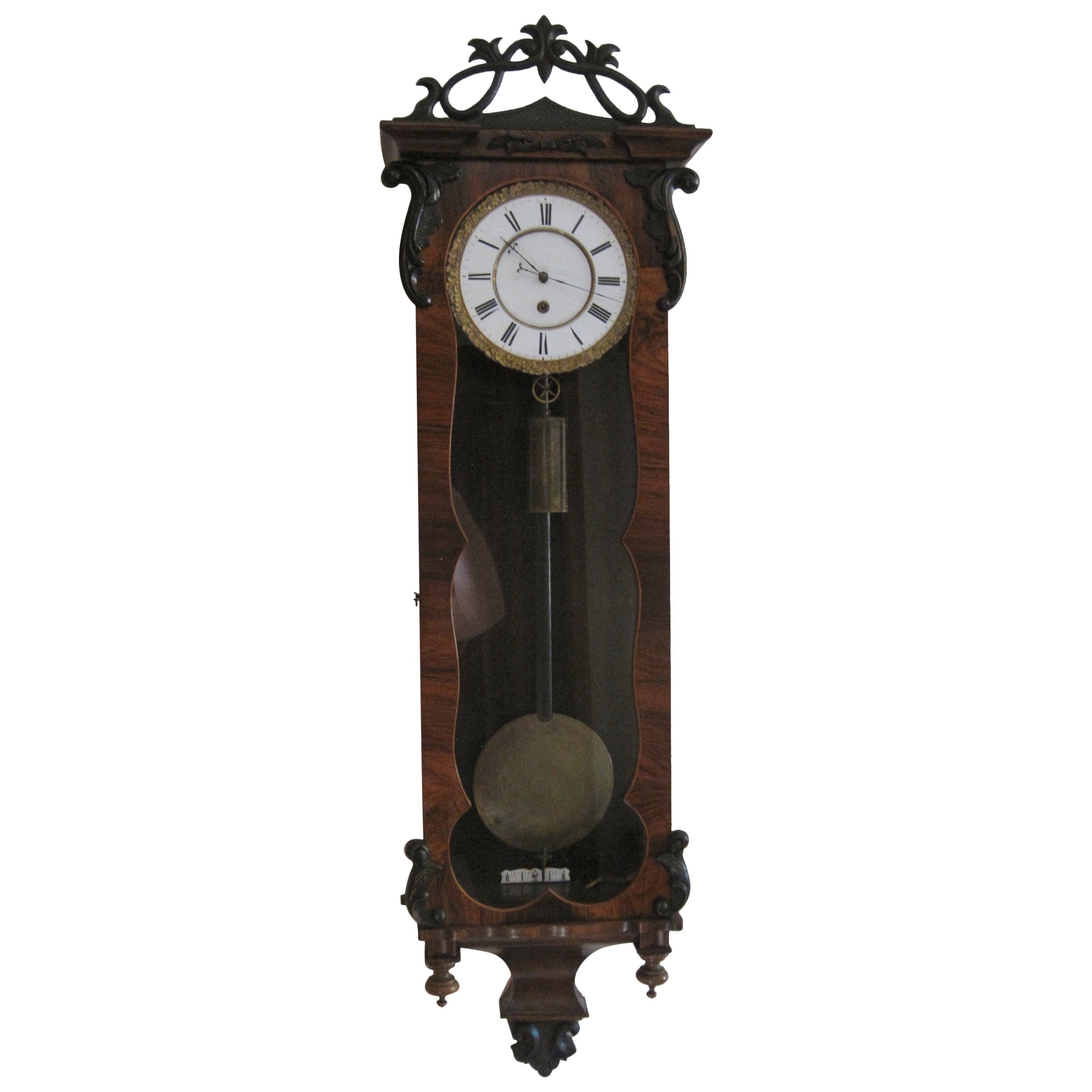 Vienna Regulator Wall Clock, 19th Century For Sale