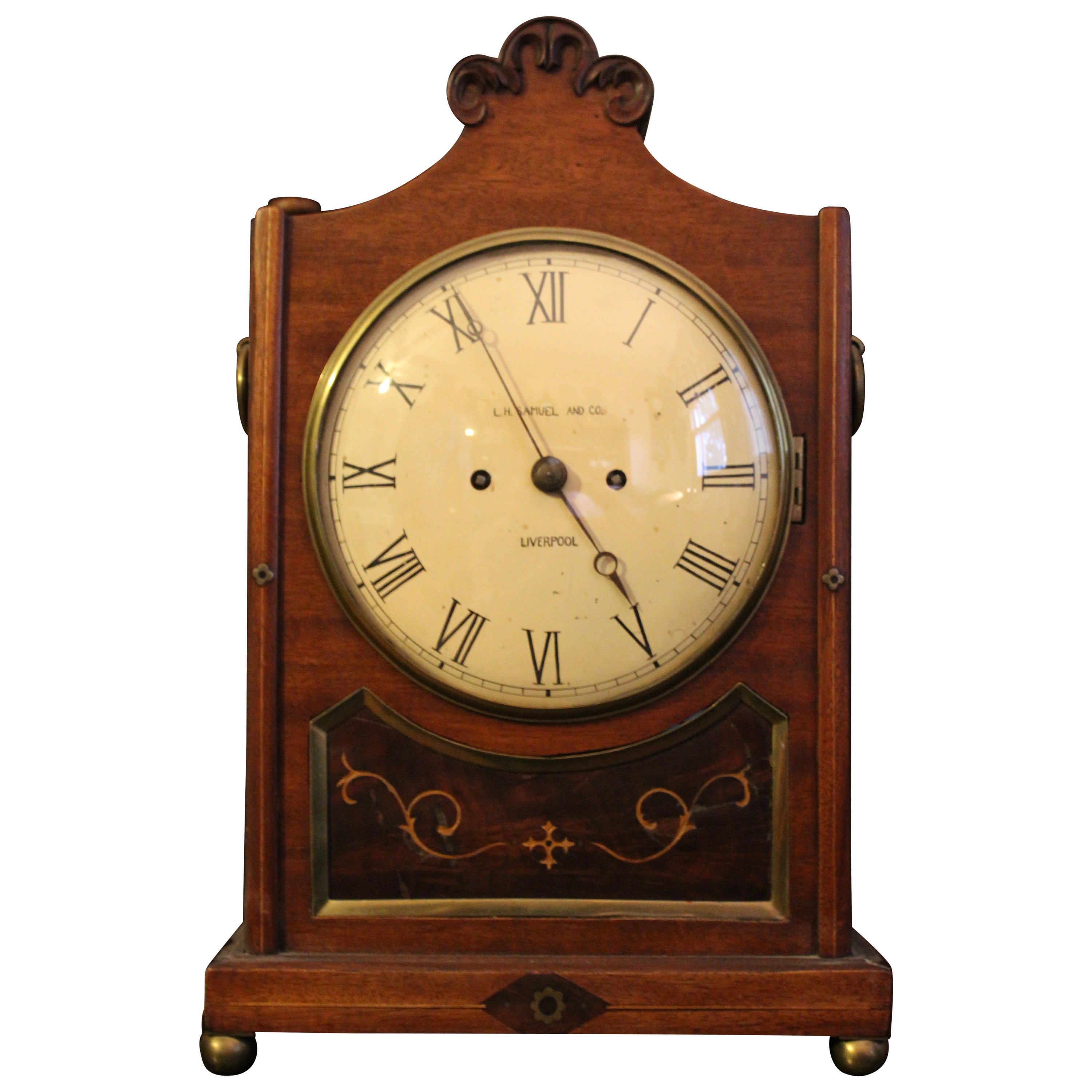 English Bracket Clock, 19th Century William lV Period