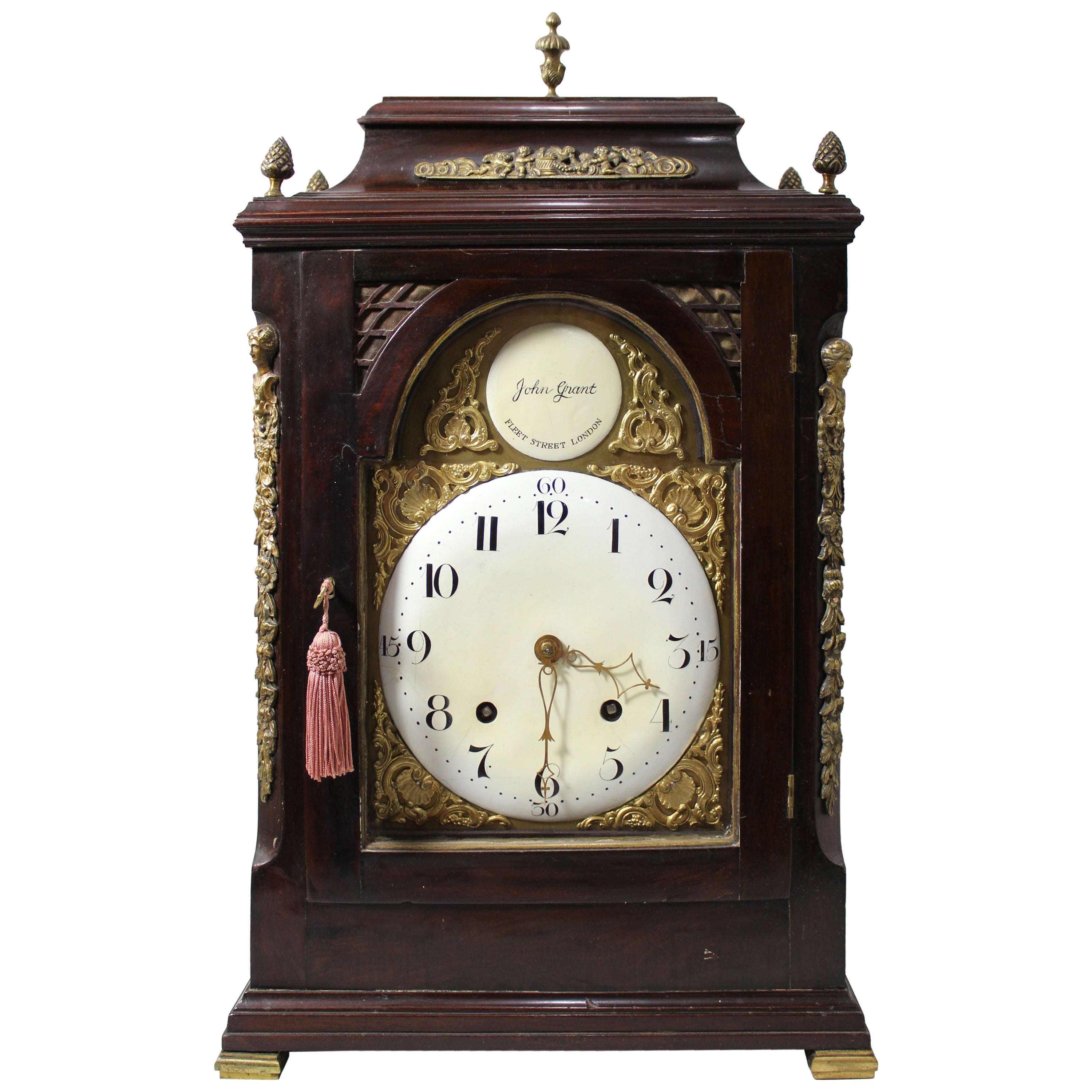 English Bracket Clock, George III Period, 18th Century