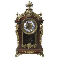 Antique Lenzkirch Bracket Clock in French Louis XVI Style, 19th Century